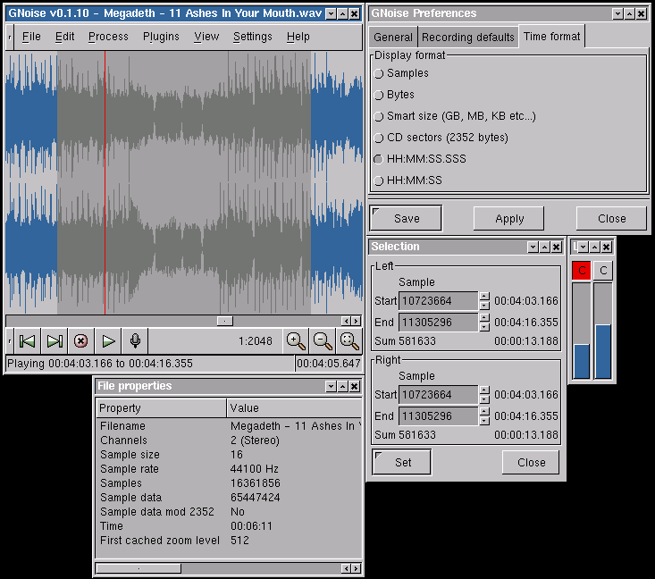 Gnoise v0.1.10 screen shot